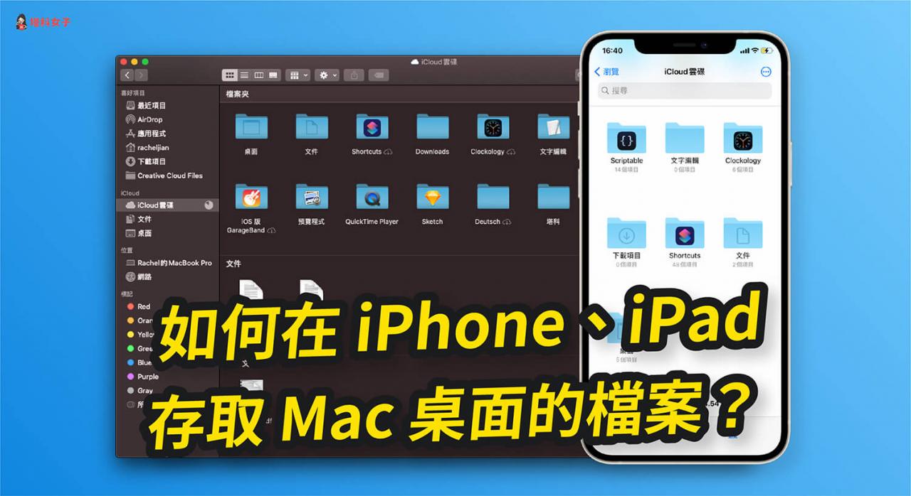 iphone/ipad 如何存取 mac 桌面的文件与文件？教你用 icloud 同步