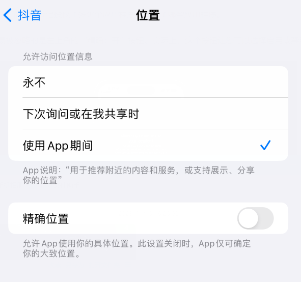 如何检查 iphone 中哪些应用程序正在使用精确位置？